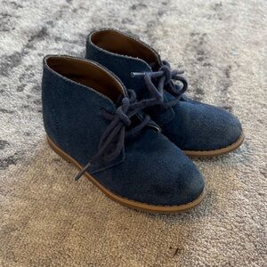 Janie & Jack blue suede boots